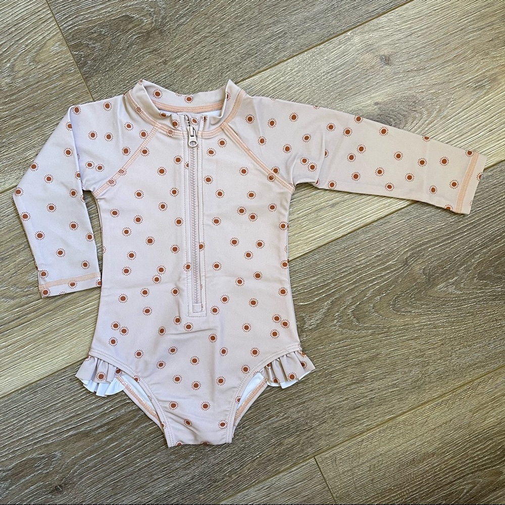 NWOT Rylee + Cru rashguard one-piece 6-12m